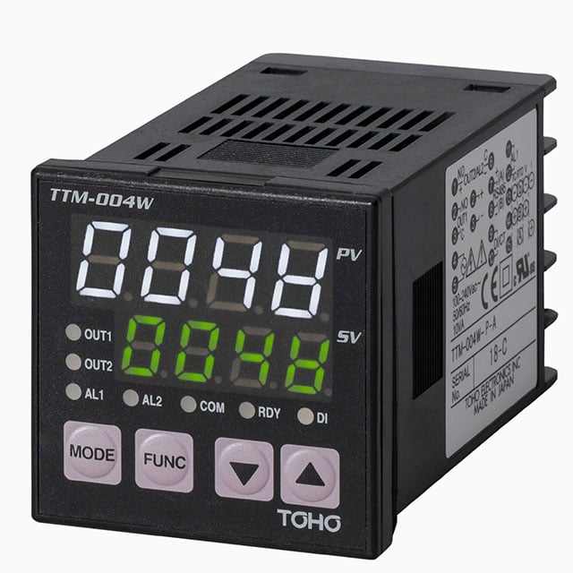 TOHO ELECTRONICS INC. TTM-004W-R-A TTM-000W Temperature Controller (RTD, Type B, J, K, N, R, S, T) -200°C ~ 1800°C, -328°F ~ 3272°F