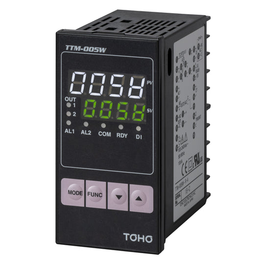 TOHO ELECTRONICS INC. TTM-005W-R-A TTM-000W Temperature Controller (RTD, Type B, J, K, N, R, S, T) -200°C ~ 1800°C, -328°F ~ 3272°F