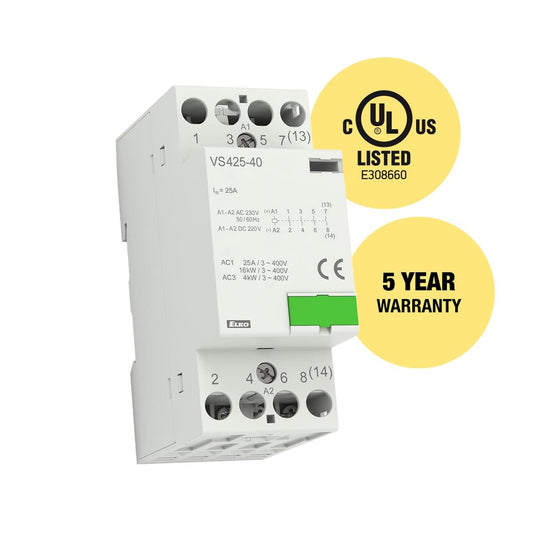 ELKO EP North America VS425-40UL-24V-AC/DC VS425 Riel DIN 24VCA/CC