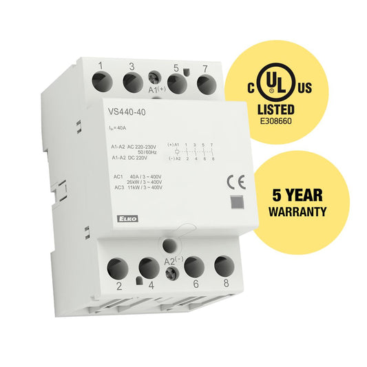 ELKO EP North America VS440-40UL-120V-AC/DC VS440 Riel DIN 120VCA/CC