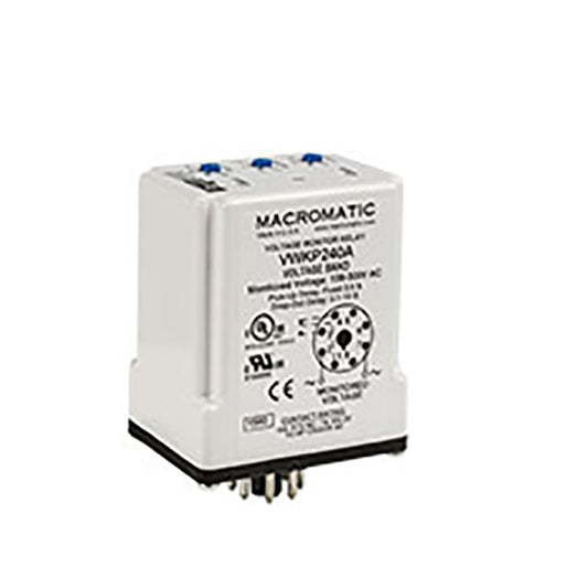 Macromatic Industrial Controls VWKP240A VWKP Sobrevoltaje, subvoltaje 240VCA 0.1 ~ 10 s -28°C ~ 65°C