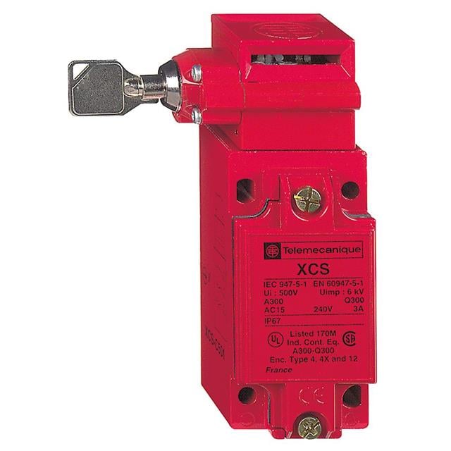 Telemecanique Sensors XCSC703 XCSC Bloqueo de llave 3PST-2NC (Normalmente cerrado)/1NO (Normalmente abierto)