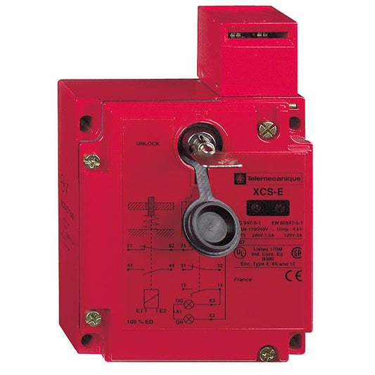 Telemecanique Sensors XCSE5331 XCSE Bloqueo de solenoide 3PST-2NO (Normalmente abierto)/1NC (Normalmente cerrado)