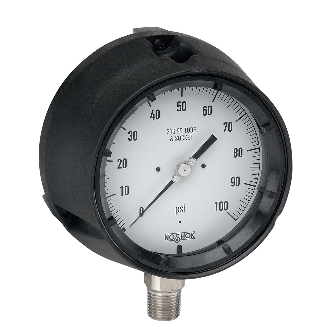 NOSHOK, Inc. 45-740-30-inH2O 700 Pressure Gauge Presión operada 0 ~ 1.08PSI (0 ~ 0.07bar) -