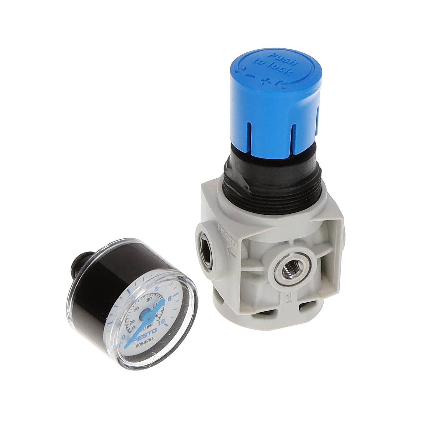 Festo Corporation MS2-LR-M5-D6-BAR-B MS Regulador 14.5 ~ 145 PSI (1 ~ 10 bar)