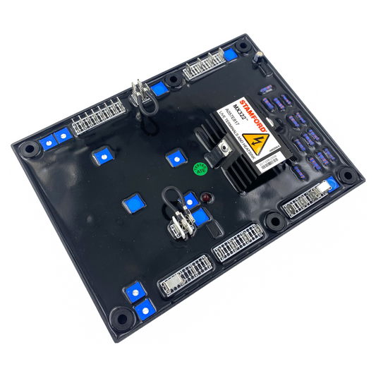 Regulador automático de voltaje Stamford MX322 / A062Y338 - Original y fabricado en la Unión Europea. Reemplazo para el MX321, modelo descatalogado.