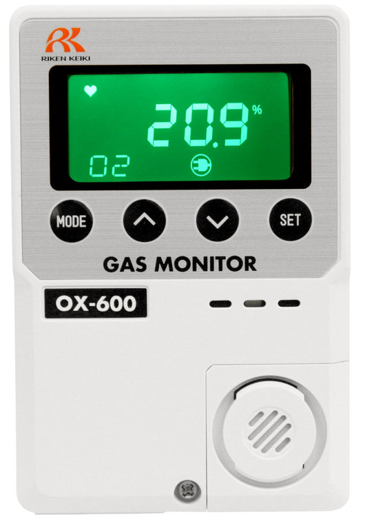 Monitor de oxígeno RKI OX-600 O2, rango de 0 a 25 %, funciona con 2 pilas AA | N.° de fabricante: 72-1004