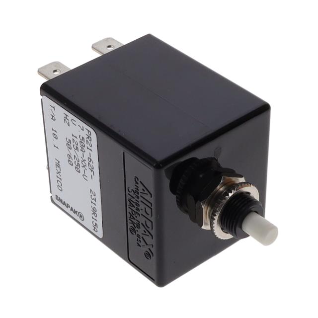 Sensata-Airpax PR21-62F-7.50A-XX-V SNAPAK® Montaje en panel Magnético, (retardo hidráulico) 7.5A