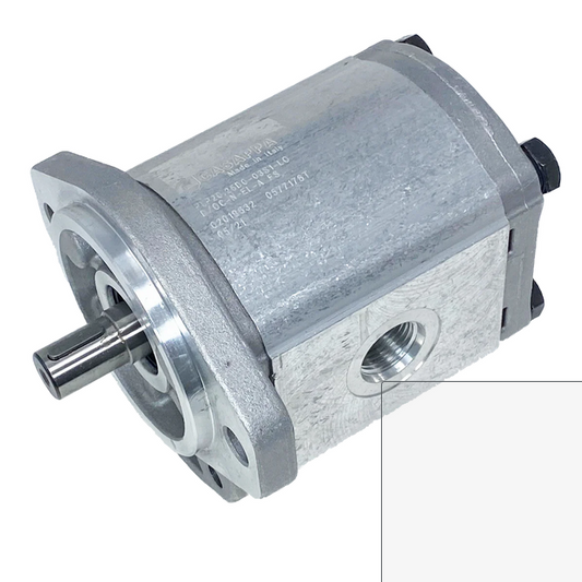 PLP20.25D0-31S1-LOD/OC-N-EL : Casappa Polaris Gear Pump, 26.42cc, 2465psi Rated, 3045RPM, CW, 5/8" Bore x 5/32" Key Shaft, SAE A 2-Bolt Flange, 0.75 (3/4") #12 SAE Inlet, 0.625 (5/8") #10 SAE Outlet, Aluminum Body & Flange