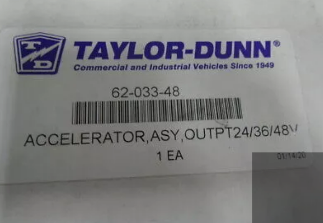 TAYLOR DUNN ACCELERATOR MODULE 62-033-48 GENUINO OEM