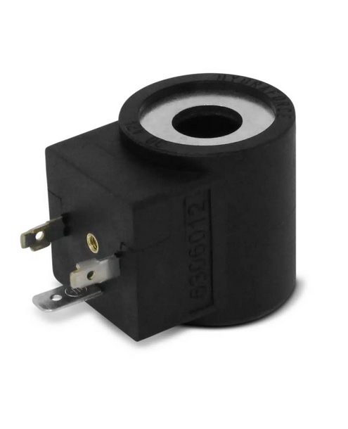 GENUINO Bobina de válvula solenoide HydraForce 6306012, conector DIN de 3 clavijas, 12 V CC, serie 08