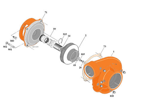 Bomba Berkeley M07685, GENUINO repuesto para bombas centrífugas de riego e industriales, impulsor B3TPMS CW 7/8U 6-1/8C