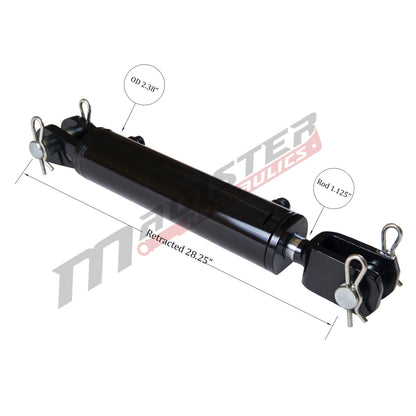 Magisterhyd Cilindro hidráulico de horquilla de 2" de diámetro x 18" de carrera SKU: WBC 2x18