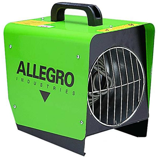 ALLEGRO INDUSTRIES 9401-50 Calentador eléctrico portátil para tiendas de campaña, 1500 W, 120 V CA, monofásico, 5000 BtuH