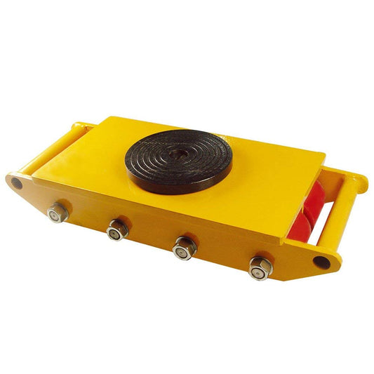 ZXMOTO 12 toneladas maquinaria Skate Mover con tapa de rotación de 360 grados Capacidad 26,400 libras Patín de maquinaria industrial Dolly con 8 rodillos