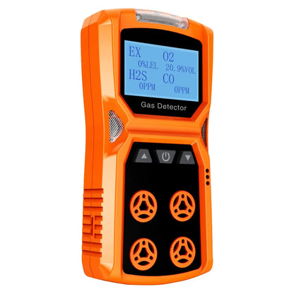 Indicador múltiple LEL con vibración, Detector de Gas 4 en 1, analizador que puede medir CO O2 H2S EX con alarma audible y Visual