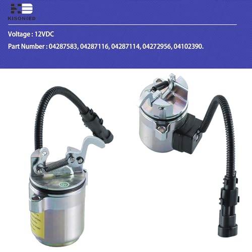 04287583 Solenoide de apagado de combustible 04287116 04287114 04272956 04102390 para Deutz F3L F3M F4L F4M 1011 2011 Linde Carretilla elevadora BF4M2011 BF4 BF4 4M2011 2 12 V CC