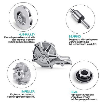 Bomba de agua 85124623 85109694 22197705 20538845 para Volvo VN VNL VHD D9 D11 D13 D16 B9L FH ENG VE16 FH ENG VE13 y MACK MP8 A25F/G 70G A3 Motor TKB 70.030 de 0F/G A30G A45G A60H EC750D EC950E