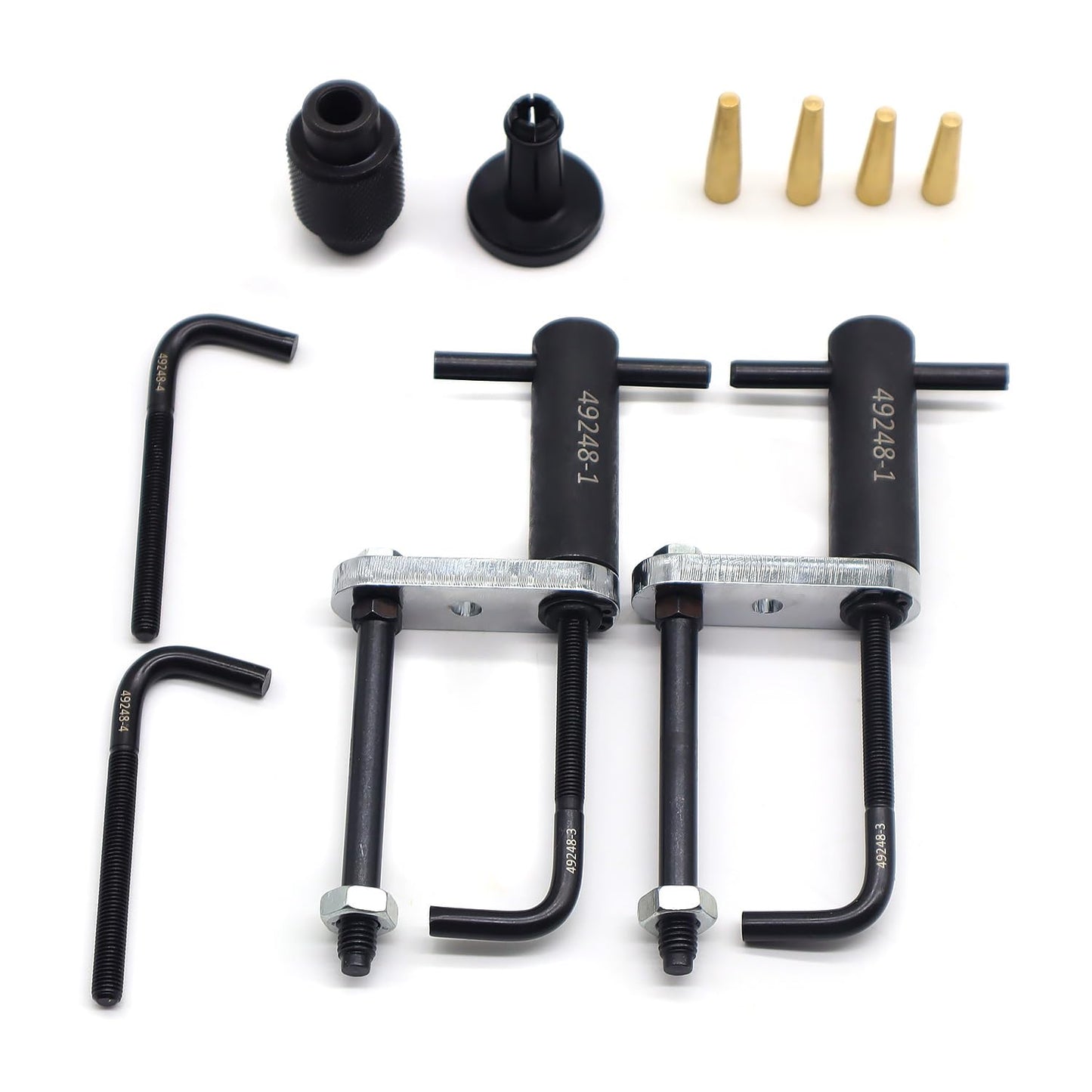 EN-49248 Conjunto de riel de inyector 6706 Herramienta de extracción y GM245 inyector de combustible Sellos Herramientas cabidas para motores GM