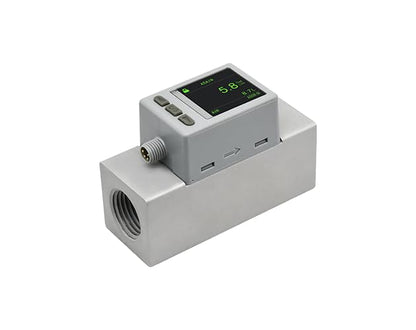 MEMS Pantalla digital inteligente de gran alcance Medidor de flujo de masa de gas térmico Aire de oxígeno AMS2000