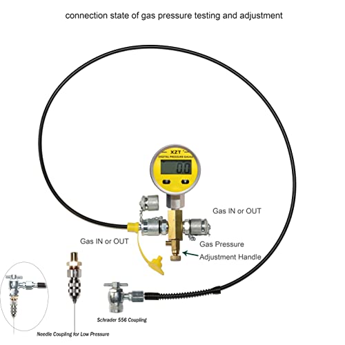 XZT Kit de presión de gas Schrader de aeronaves S2D, estructura de alta presión, acoplador de pérdida de aire 556, acoplamientos para llenar choques