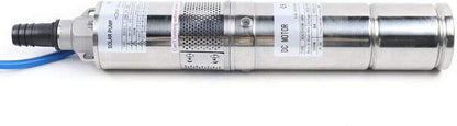 Bomba sumergible solar de pozo profundo de 3 pulgadas, 24 V, 270 W, bomba de agua solar sumergible de acero inoxidable para riego agrícola + kit de controlador MPPT 3FLS1.8/100-D24/270 (24 V 270 W)