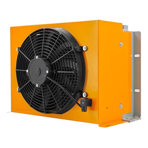 AH1490T-CA DC12V 250L/min Ventilador Enfriador de aceite hidráulico Enfriador de aire hidráulico Refrigerado por aire Radiador de aceite Reemplazar # AH1490T