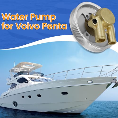 ZIQUN Bomba de agua de mar para motores Volvo Penta 4.3 5.0 5.7 V8 V6 sustituye a 21212799 3812519 bomba de mar crudo montada en cigüeñal