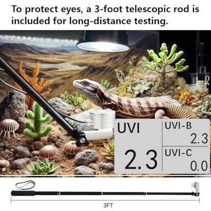 Medidor de luz AH-UVCBA, pruebe el índice UV de UVB | UVC, intensidad de irradiancia de UVC y UVA. Registre la distribución w/m² de UVC y UVA.