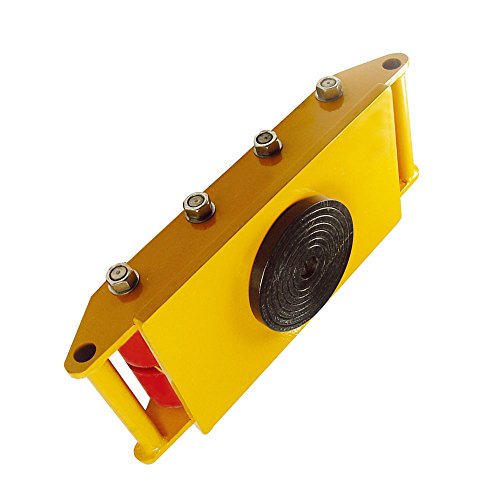 ZXMOTO 12 toneladas maquinaria Skate Mover con tapa de rotación de 360 grados Capacidad 26,400 libras Patín de maquinaria industrial Dolly con 8 rodillos