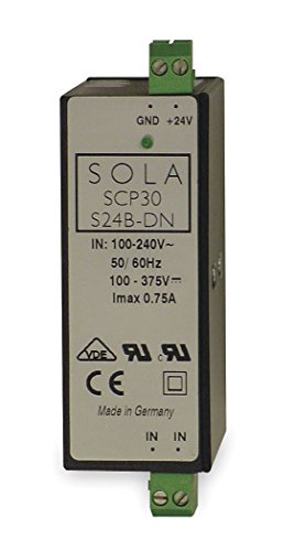 SOLA HD SCP30S5BDN riel DIN, fuente de alimentación, SW Slim DIN, 30W, 6.0A, 5 VDC, 85-264 VAC, 5V
