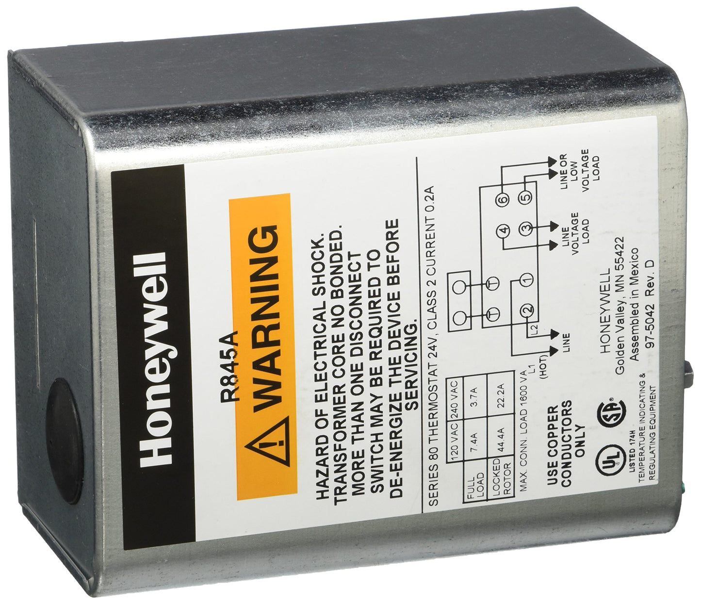 Honeywell r845 a1030 Circulador relé, 120 V DPST