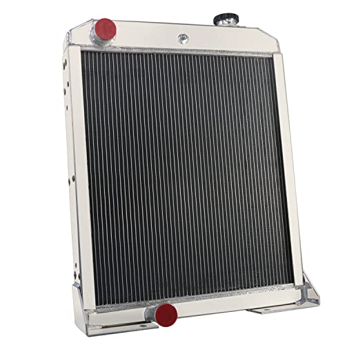 Radiador de tractor para John Deere AT146006 410D 410B 410C 415 510B C 515 610 510D, radiador de aluminio de 4 filas