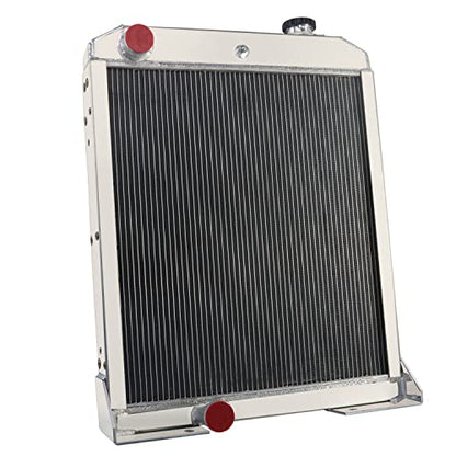 Radiador de tractor para John Deere AT146006 410D 410B 410C 415 510B C 515 610 510D, radiador de aluminio de 4 filas