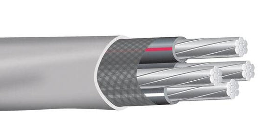 Wirenco 2-2-2-4 SER Cable de entrada de servicio de aluminio (corte de 75 pies)