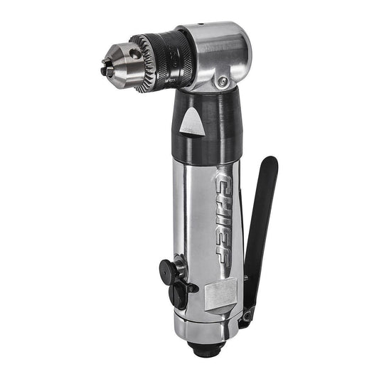 Taladro neumático de 3/8" con motor de aire y ángulo de 90 grados.
