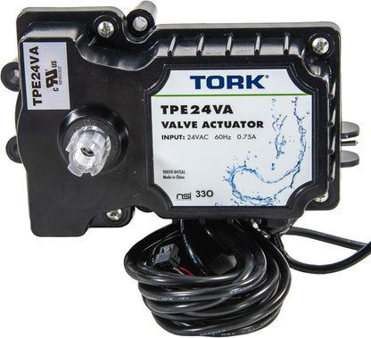 TORK TPE24VA - Actuador de válvula auténtico de 24 voltios, compatible con todos los sistemas de control de 24 VCA, para piscinas, spa, equipos solares, aprobado por UL para seguridad