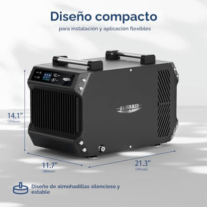 ALORAIR Galaxy 85P Deshumidificadores de espacio de acceso con bomba, deshumidificador comercial de 180 pintas para sótanos con manguera de drenaje, deshumidificador para espacios de arrastre de la industria con