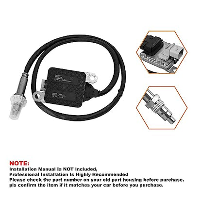 68210084AA 5WK96742B Sensor Nox 904-6030 Sensor de óxido de nitrógeno de entrada ascendente compatible con Dodge Ram 2500 3500 4500 5500 6.7L L6 Cummins Diesel Reemplazo# 5WK96666 292.1 in