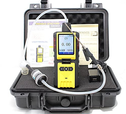 Analizador de gases de escape Monóxido de carbono por detectores forenses | Motocicleta, carretilla elevadora, automoción, motor pequeño | Calibración y certificado NIST de EE. UU. | Sonda, trampa de