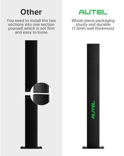 Autel Ev - Pedestal de conector de cargador, estaciones de carga eléctrica independientes para automóvil, resistencia a la corrosión, acero inoxidable 430, se adapta a todos los cargadores Autel Nivel