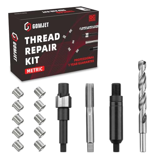 Kit de reparación de rosca métrica M12X1.25, con inserto de acero inoxidable M12X1.25X15MM cantidad 10