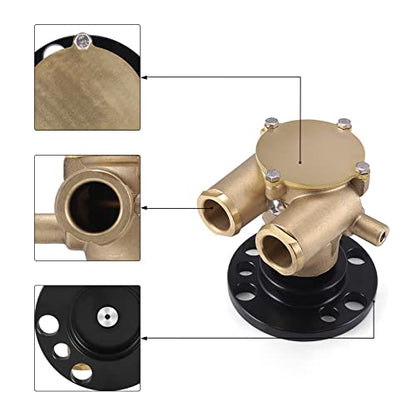 Bomba de agua montada en cigüeñal 857451 856513 841640 F6B-9 para Volvo Penta OMC V8 Johnson 10-24930-01 10248051 102494601 Marine Sherwood P105 50 410-1201 Indmar 685001 10-24232-1 3860703