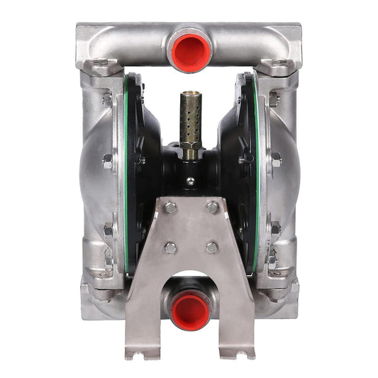 Bomba neumática de doble diafragma de 1 pulgada de entrada/salida Bomba de transferencia de aceite residual neumática para química DN25 35GPM Dual Diafragma Teflon por aleación de aluminio 115 PSI