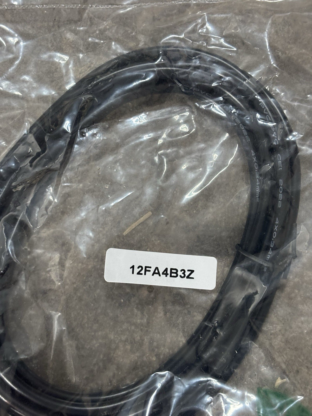 HTP 12FA4B3Z M12 4-Pin Female Right Angle Sensor Cable 3-Meter