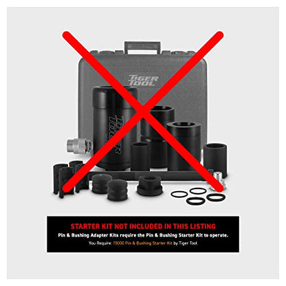 Tiger Tool Adaptador de pasador y buje 15030, para ser utilizado con el kit de arranque de pasador y buje para semirremolques y equipos de servicio pesado, herramienta adaptadora para quitar pasadores