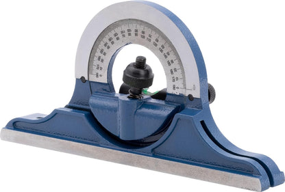 Juego cuadrado de combinación de maquinista de 4 piezas de 12 pulgadas, incluye cabeza cuadrada, cabeza central, cabezal transportador, hoja