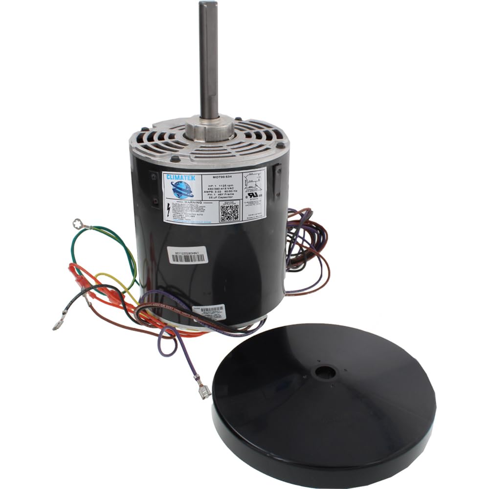 ClimaTek El motor del ventilador de condensador mejorado de 1 HP reemplaza directamente a GE Genteq #s 5KCP39UFL488GS 5KCP39SFU114S 5KCP39SFU088AS
