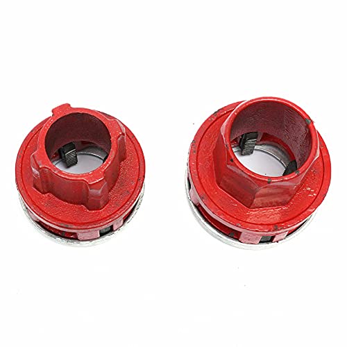 BSPT - Juego de roscadores de tubos de trinquete con 7 troqueles y estuche de almacenamiento de 3/8", 1/2", 3/4", 1", 1-1/4", 1-1/2", 2"