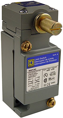 Telemecanique Sensors 9007C62B2 - Interruptor de límite NEMA resistente, operación estándar, 2 polos, cabezal giratorio estándar, operación CW + CCW